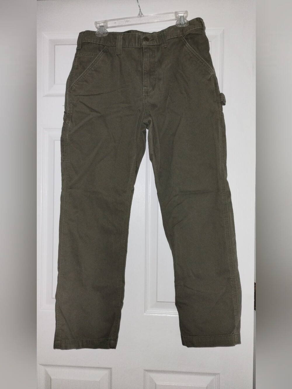 Carhartt Relaxed Fit Olive Green Cargo Work Pants